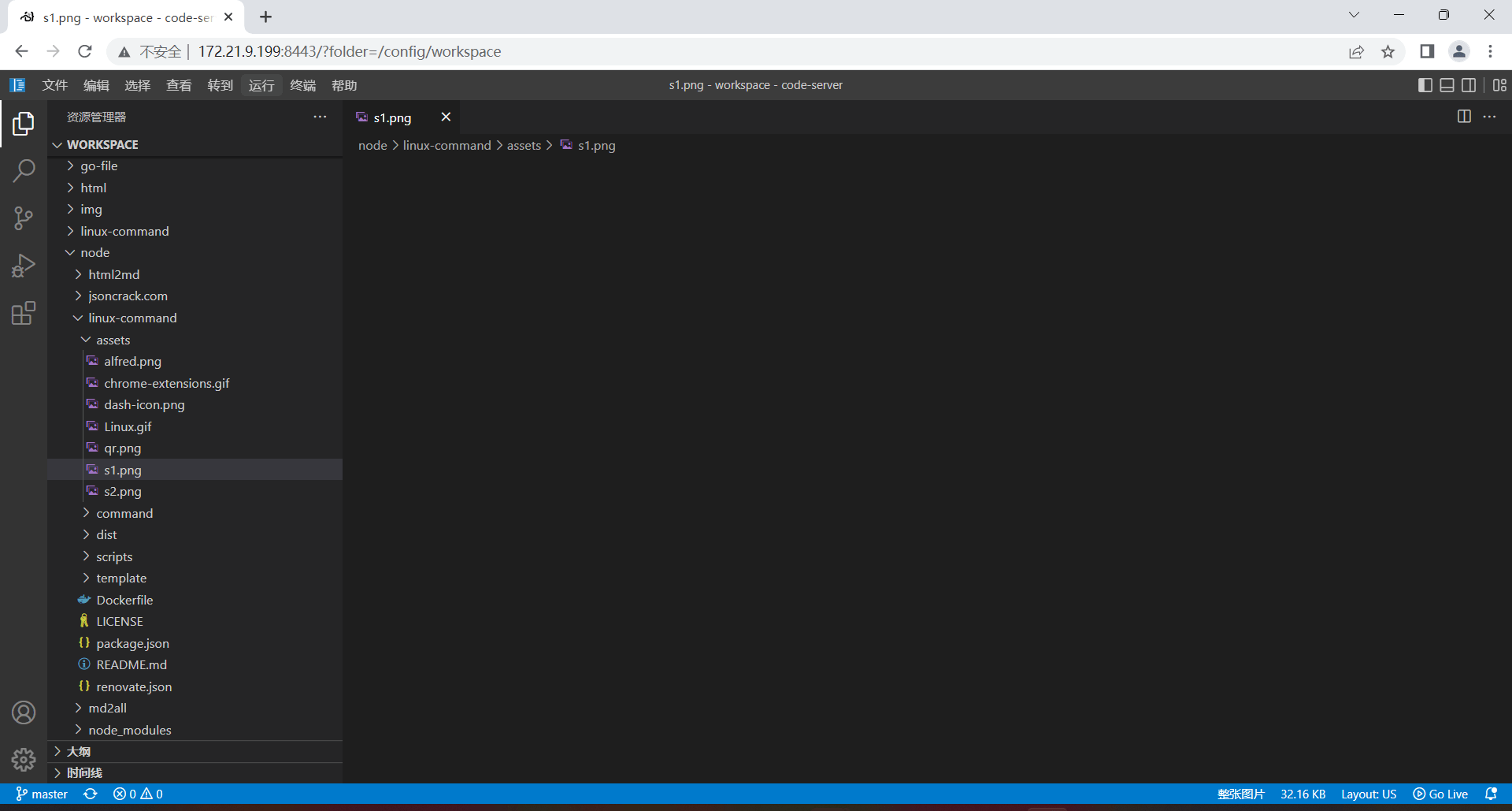 解决 code-server 不显示图片问题 解决 code-server 不显示图片问题