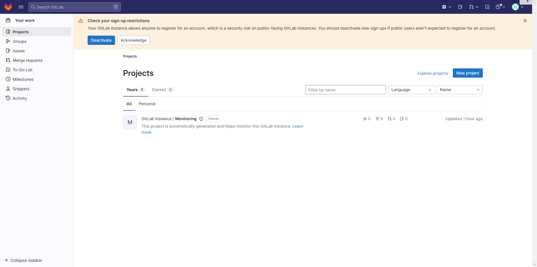 Docker 安装代码管理仓库 Gitlab Docker 安装代码管理仓库 Gitlab