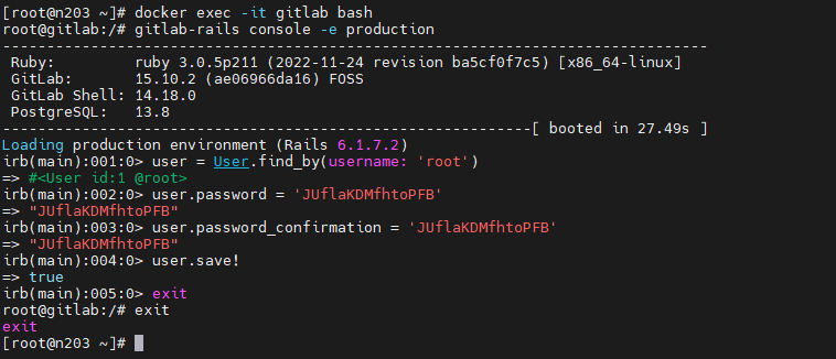 Gitlab 重置账号密码 Gitlab 重置账号密码