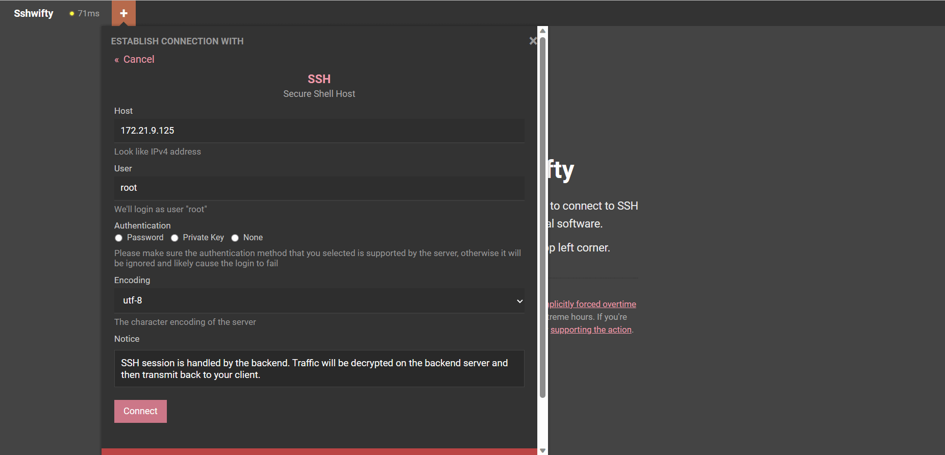 Docker 部署 webssh 工具 sshwifty Docker 部署 webssh 工具 sshwifty