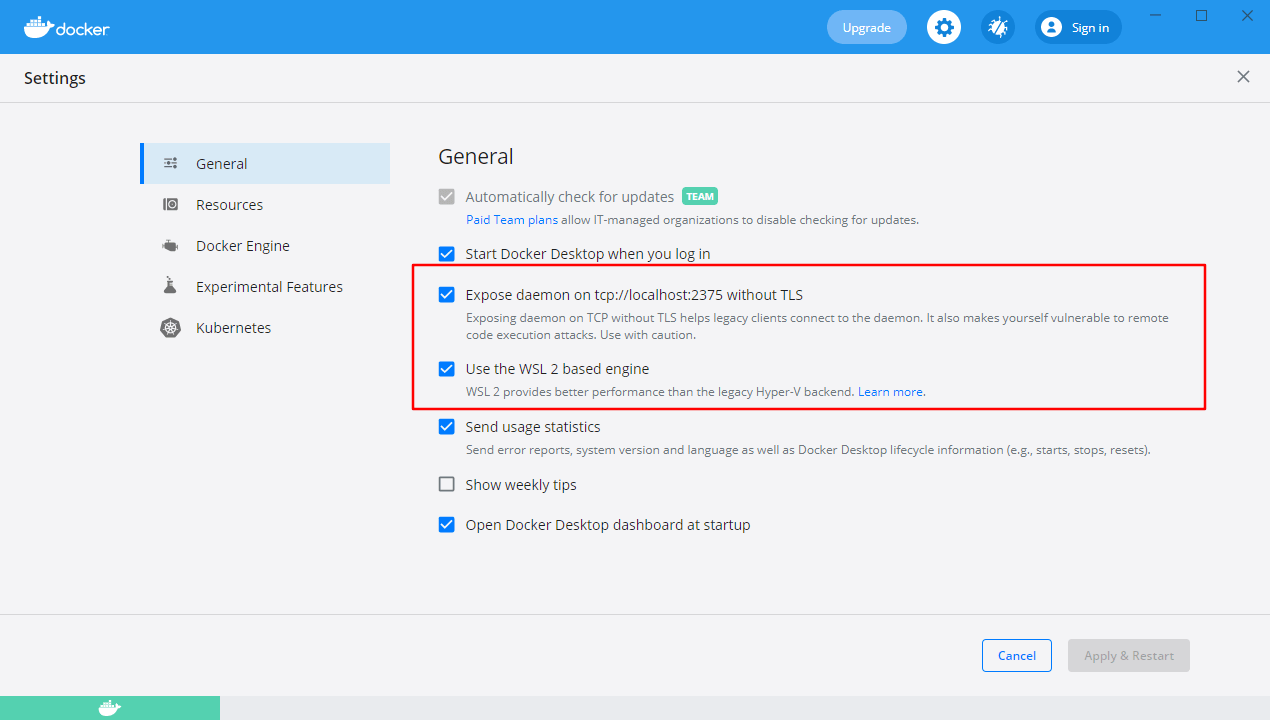 Windows 家庭版使用安装 wsl 和 docker Windows 家庭版使用安装 wsl 和 docker