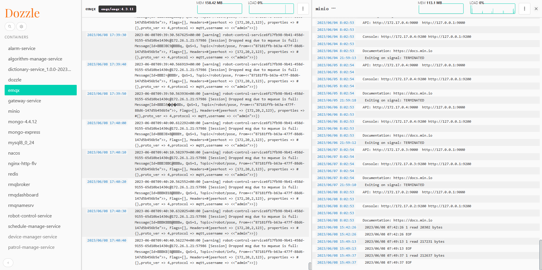 Docker 搭建容器日志查看工具 dozzle Docker 搭建容器日志查看工具 dozzle