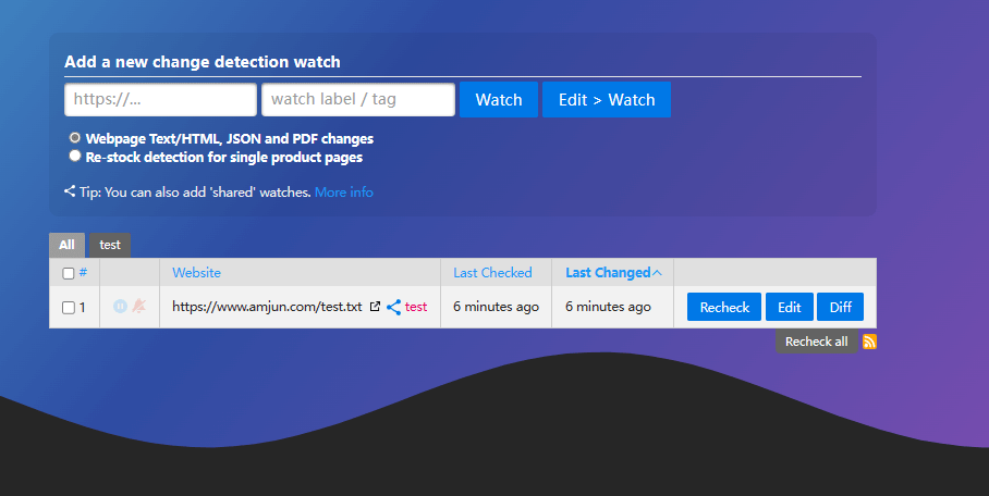 Docker 搭建 changedetection 监控网页变化 Docker 搭建 changedetection 监控网页变化