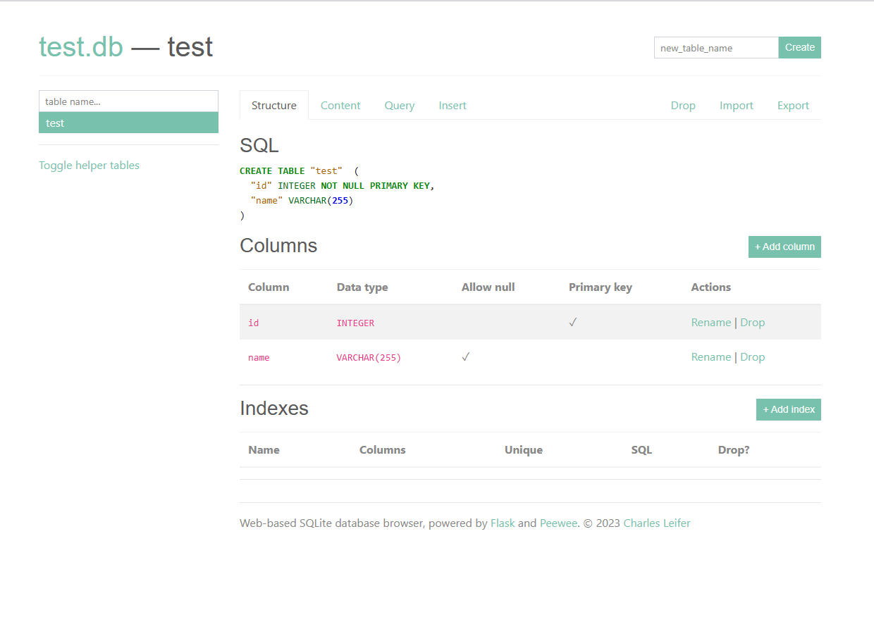 Dokcer 安装 sqlite 的 web 可视化工具 Dokcer 安装 sqlite 的 web 可视化工具