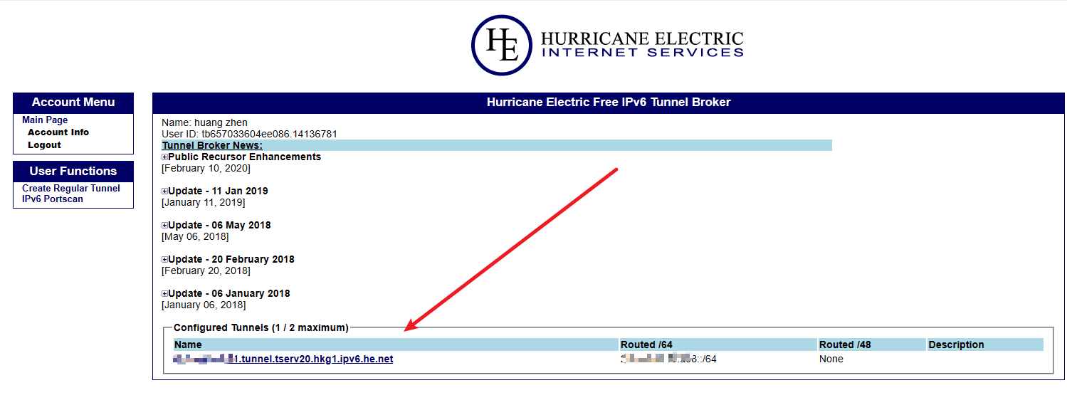 使用 HE 隧道给云服务器添加 ipv6 地址 使用 HE 隧道给云服务器添加 ipv6 地址