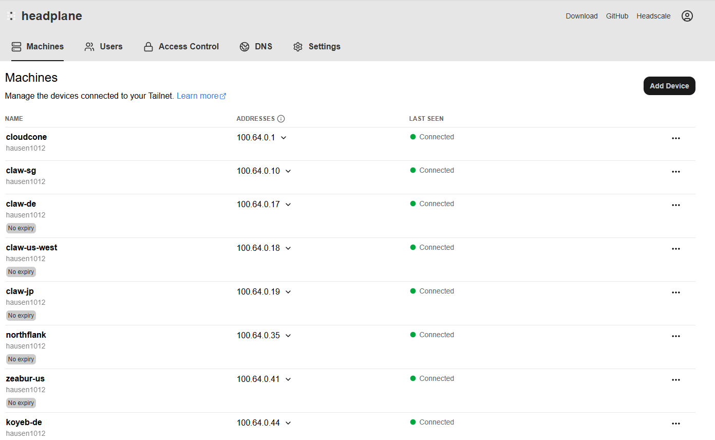 新版 Headscale 异地组网教程